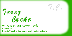 terez czeke business card